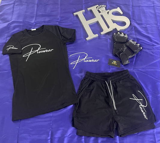 Pluwear 3-Piece Signature Short Set – Women's Workout Set