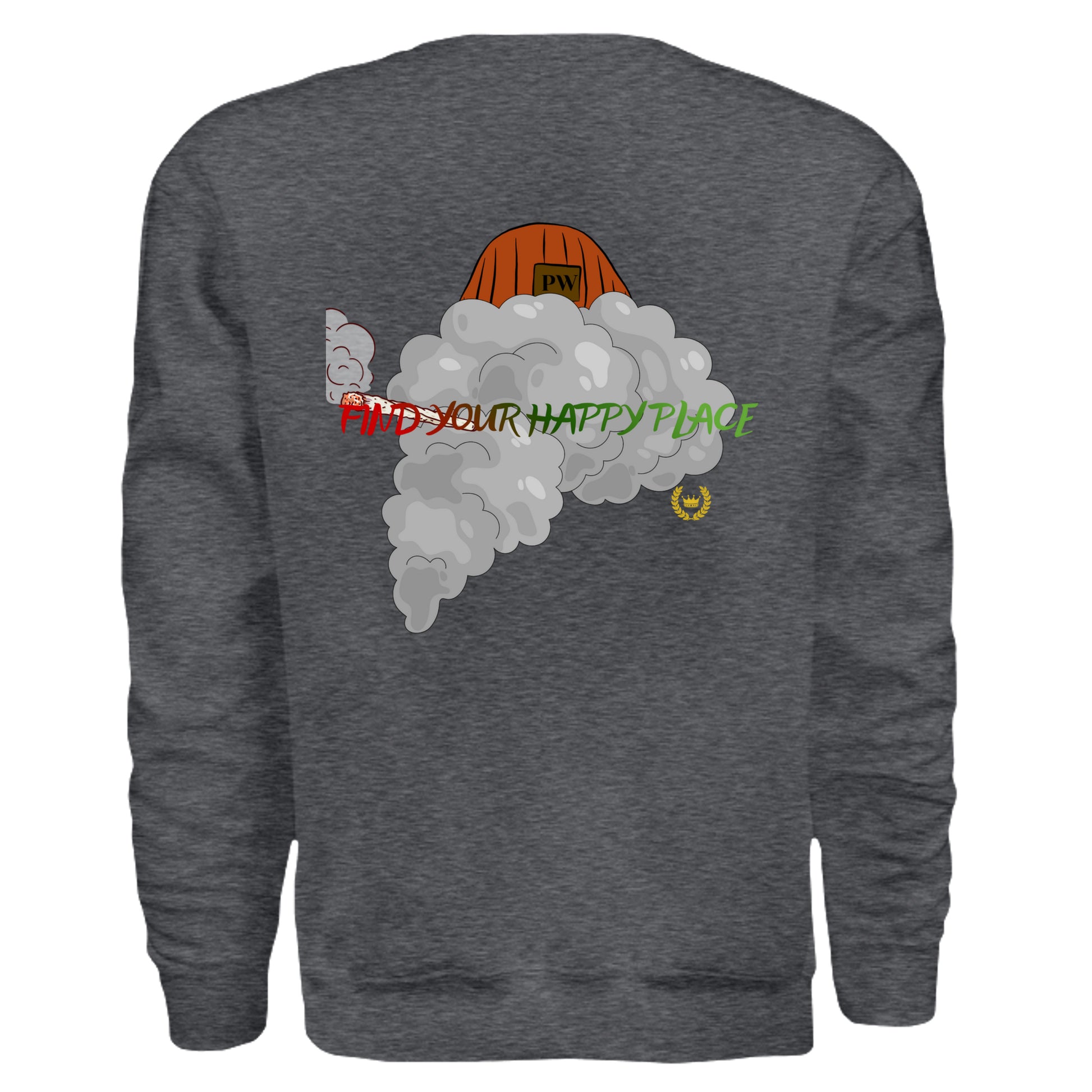DARK HEATHER - G180 - BACK